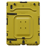 Eine 3D-Illustration eines gelben aiShell™ 10.9 von hinten