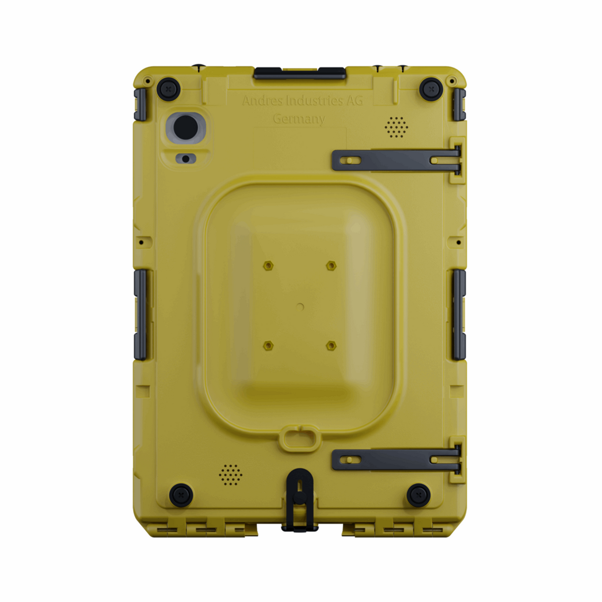 Eine 3D-Illustration eines gelben aiShell™ 8 von hinten