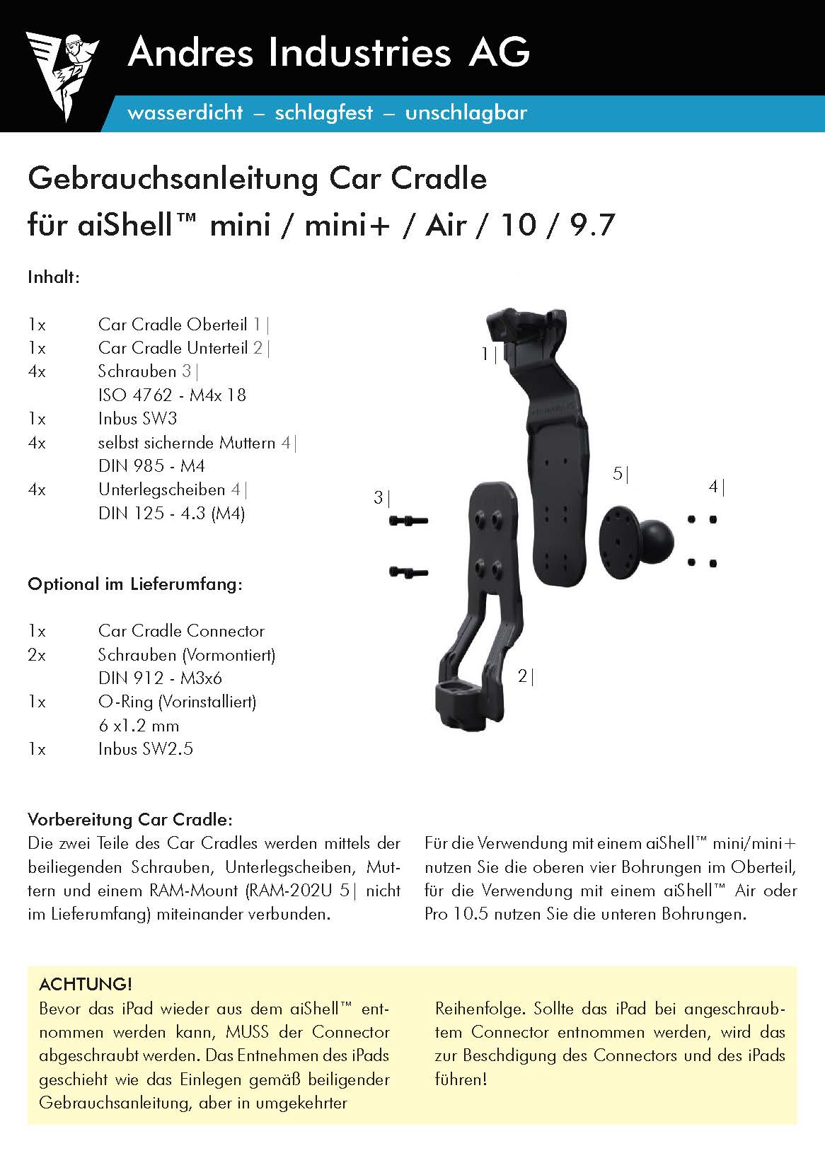 Car Cradle Lightning Anleitung Logo