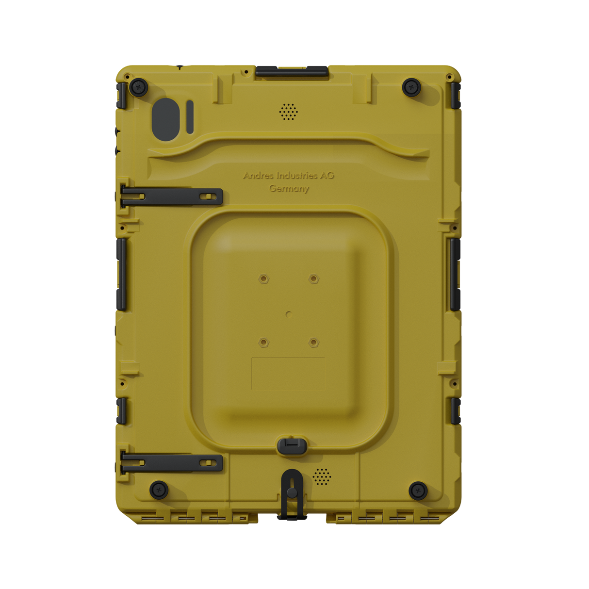 Eine 3D-Illustration von einem gelben aiShell Air 11 von hinten
